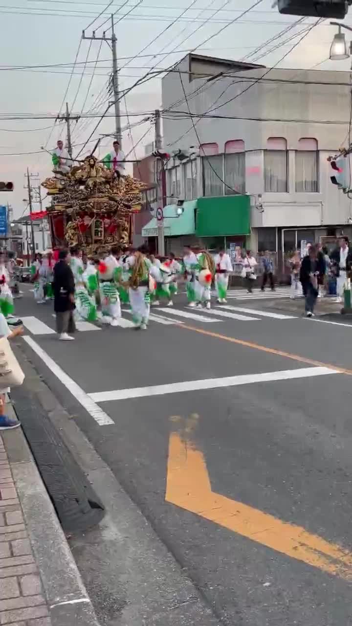 泉町の屋台移動中！！